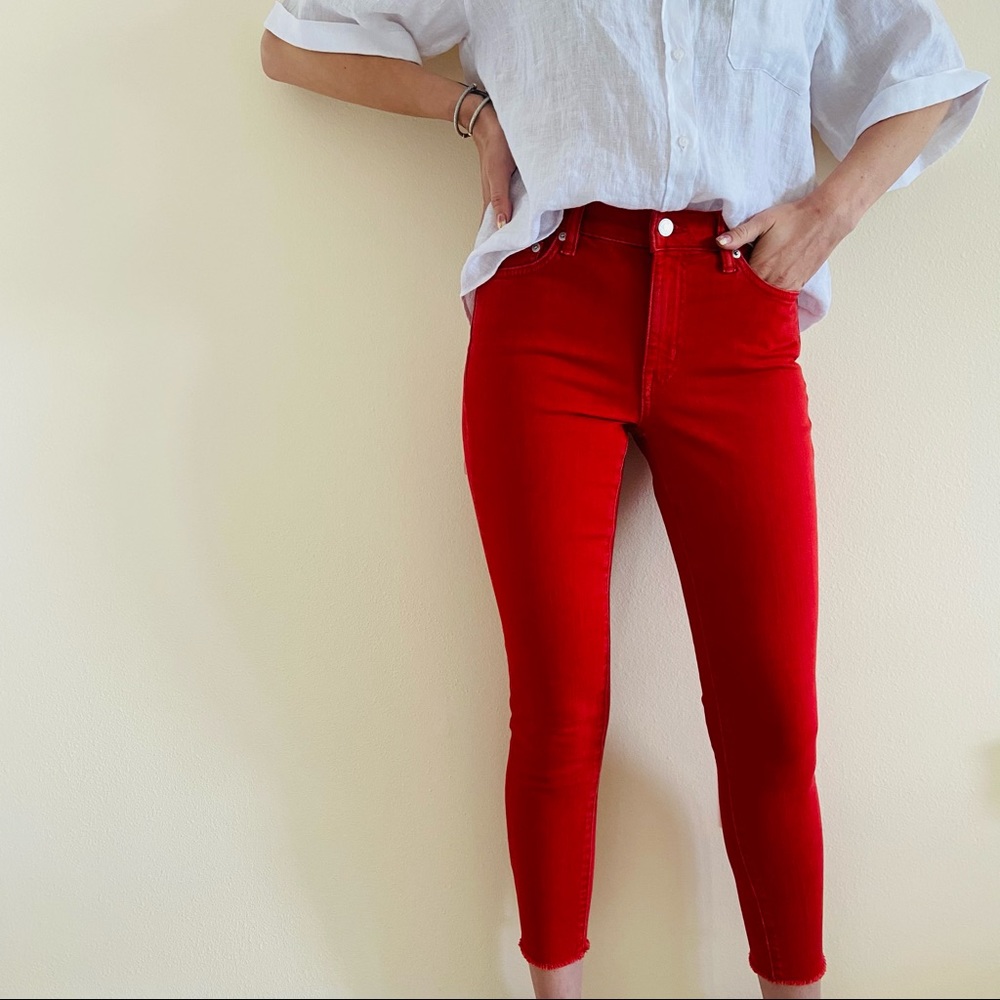 New Ralph Lauren premier skinny ankle jeans red